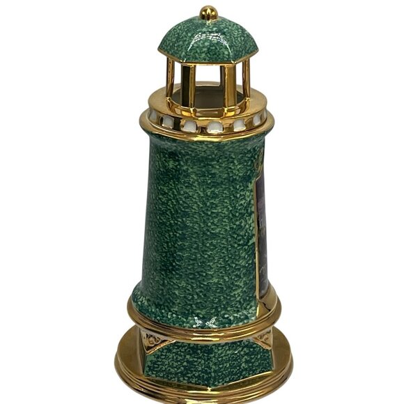 Thomas Kinkade Rock of Salvation Light Up Porcelain Lighthouse 2004 - Picture 8 of 16